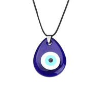 Evil Eye Pendant with Black Cord