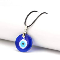 Evil Eye Pendant with Black Cord