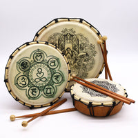 Hamsa Shamanic Drum with Two Sticks - 30cm