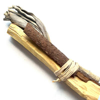 Mini Smudge Cluster, White Sage with Palo Santo and Cinnamon