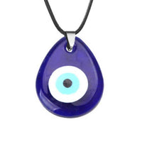 Evil Eye Pendant with Black Cord