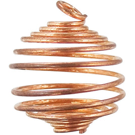 Tumbled Stone Cage Empty Copper