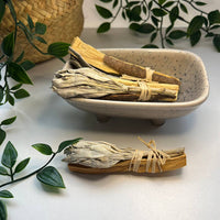 Mini Smudge Cluster, White Sage with Palo Santo and Cinnamon