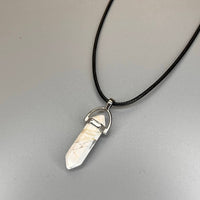 Double Point Pencil Pendant, Black String