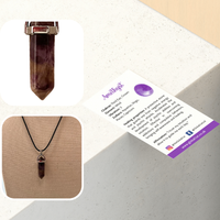 Double Point Pencil Pendant, Black String