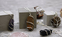 Tree of Life Gemstone Necklace - Rose Quartz