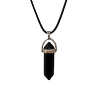 Double Point Pencil Pendant, Black String