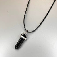 Double Point Pencil Pendant, Black String