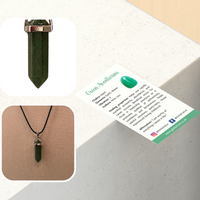 Double Point Pencil Pendant, Black String