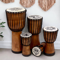 Handmade Wide Top Djembe Drum - 50cm