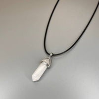 Double Point Pencil Pendant, Black String