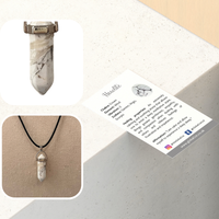 Double Point Pencil Pendant, Black String