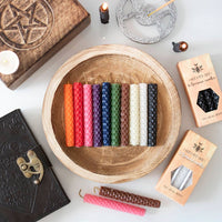 Beeswax Magic Spell Candles Set of 6 Orange