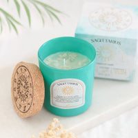 Sagittarius Ylang Ylang & Amber Zodiac Crystal Candle