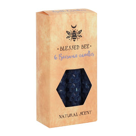 Beeswax Spell Candles blue 6 pk