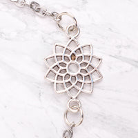 Seven Chakra Pendant Charm Bracelet - Crown