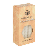Beeswax Magic Spell Candles set of 6 white