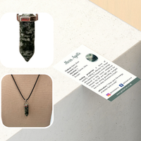 Double Point Pencil Pendant, Black String