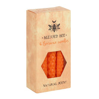 Beeswax Magic Spell Candles Set of 6 Orange