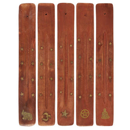 Wooden Incense Holder with Inlay