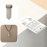 Double Point Pencil Pendant, Black String