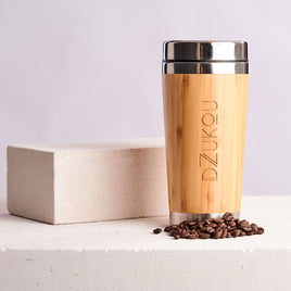Bamboo and Stainless Steel Coffee Tumbler