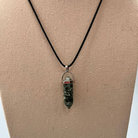 Double Point Pencil Pendant, Black String