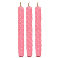 Beeswax Magic Spell Candles Set of 6 Pink