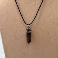 Double Point Pencil Pendant, Black String